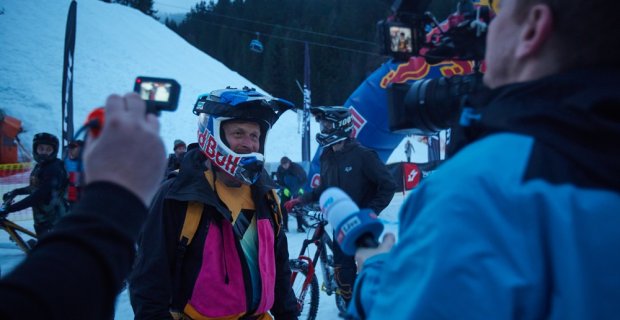 Legendární biker Michal Maroši vyhrál závod v hromadném sjezdu ve Špindlerově Mlýně