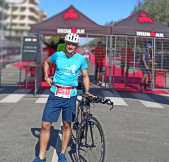 Skier Fabián Štoček at the Ironman