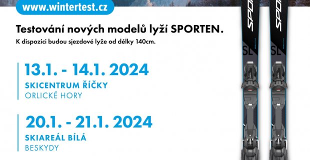 Wintertest zveřejnil termíny pro tuto zimu