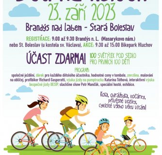 Velký dětský den na kolech se valí do Brandýsa nad Labem - Staré Boleslavi