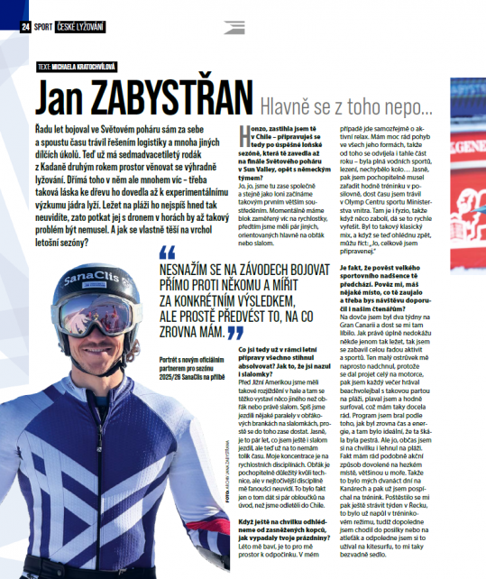 Jan Zabystřan – s Kästle do olympijské sezony
